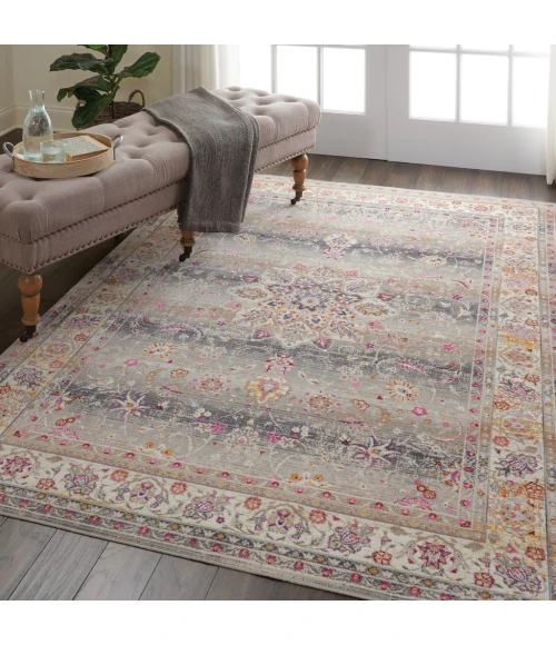 Nourison Vintage Kashan Area Rug VKA01-Grey