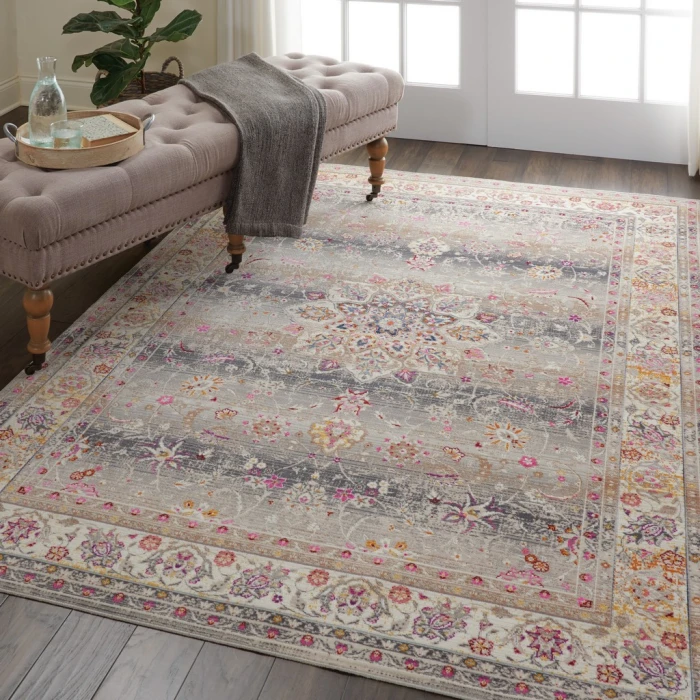 Nourison Vintage Kashan Area Rug VKA01-Grey