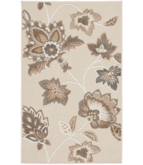 Nourison Aloha Beige ALH31 2 ft. 8 in. X 4 ft. Rectangle Rug