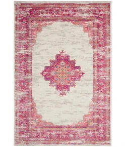 Nourison Home Passion PSN03 Ivory Fuchsia 12 ft. X 15 ft. Area Rug
