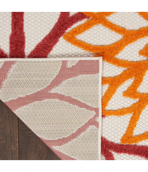 Nourison Aloha Area Rug ALH05-Red Multi Colored