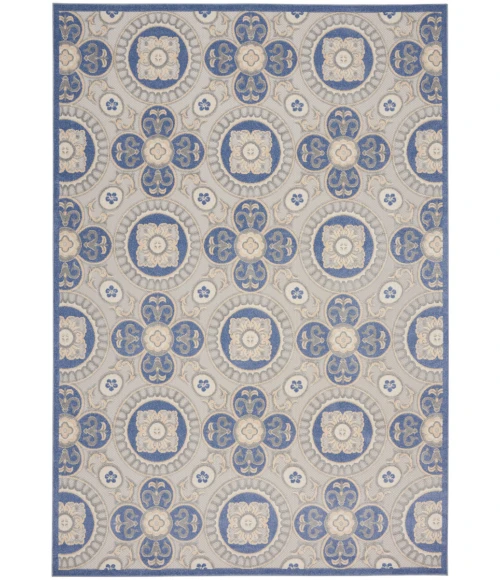 Nourison Aloha Area Rug ALH30 Blue/Grey