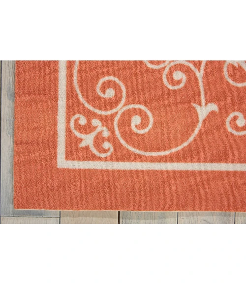 Nourison Home & Garden Area Rug RS019 Orange 10' x 13'