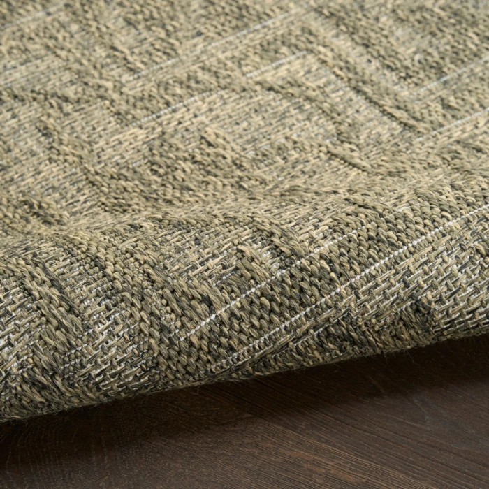 Nourison Tulum Olive TLM05 6 ft. X 9 ft. Rect. Rug