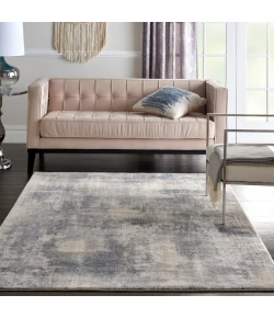 Nourison Home Rustic Textures RUS02 Blue Ivory 3 ft. 11 in. X 5 ft. 11 in. Area Rug