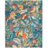 Nourison Home Allur ALR09 Turquoise Multicolor 7 ft. 10 in. X 9 ft. 10 in. Area Rug