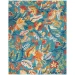 Nourison Home Allur ALR09 Turquoise Multicolor 7 ft. 10 in. X 9 ft. 10 in. Area Rug