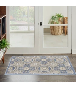 Nourison Home Aloha ALH30 Blue Grey 2 ft. 8 in. X 4 ft. Area Rug