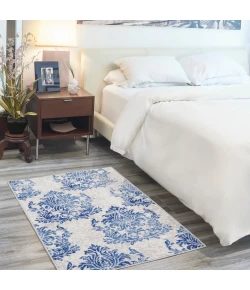 Nourison Home Whimsicle WHS11 Ivory Navy 3 ft. X 5 ft. Area Rug