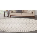 Nourison Astra Machine Washable Ivory ASW10 7 ft. 10 in. Round Rug