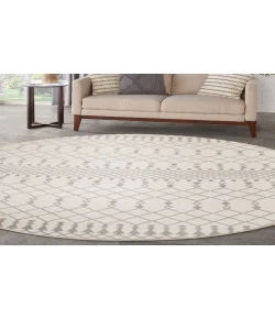 Nourison Home Astra Machine Washable ASW10 Ivory 7 ft. 10 in. Round Area Rug
