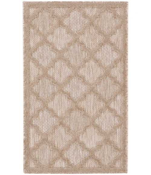 Nourison Easy Care Natural Beige NES01 2 ft. X 4 ft. Rectangle Rug
