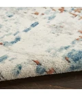 Nourison Quarry Beige Blue Rust QUA01 8 ft. Rect. Rug