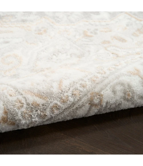 Nourison Dekor Light Grey DEK08 5 ft. 3 in. X 7 ft. Rect. Rug