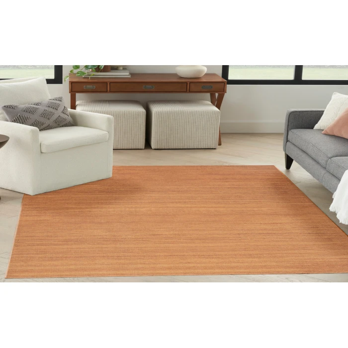 Nourison Washable Essentials Copper WAE01 5 ft. 3 in. X 7 ft. 3 in. Rectangle Rug