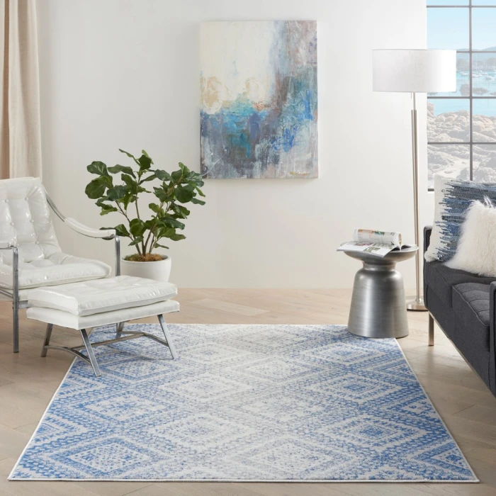 Nourison Whimsicle Area Rug WHS17-Ivory Blue