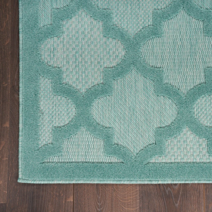 Nourison Easy Care Area Rug NES01 Aqua/Teal
