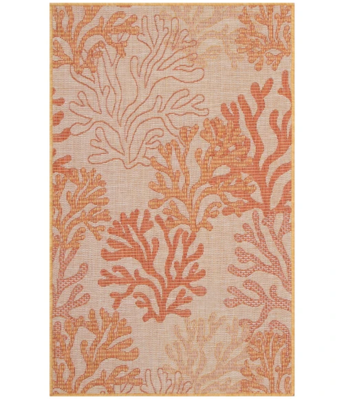 Nourison Garden Oasis Coral GOA05 3 ft. X 5 ft. Rectangle Rug