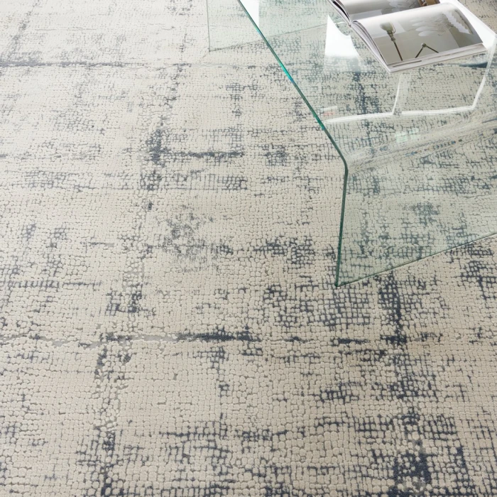 Nourison Rustic Textures Area Rug RUS06-Ivory/Blue