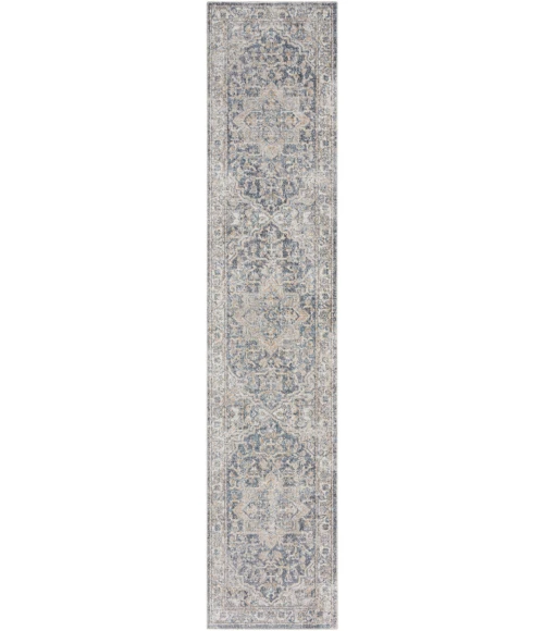 Nourison Astra Machine Washable Area Rug ASW12 Grey/Blue