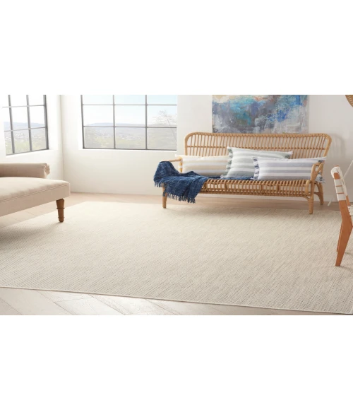 Nourison Courtyard Ivory Silver COU01 12 ft. X 15 ft. Rectangle Rug