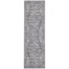 Nourison Home New Concept Washables SR101 Grey 2 ft. 2 in. X 8 ft. Area Rug
