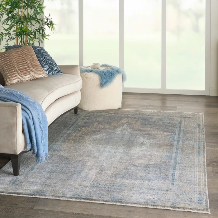 Nourison Starry Nights Area Rug STN06-Cream Blue