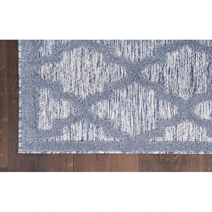 Nourison Easy Care Denim Blue NES01 2 ft. X 6 ft. Rectangle Rug