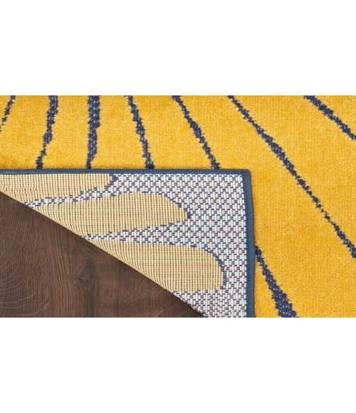 Nourison Aloha Navy Multicolor ALH24 2 ft. 8 in. X 4 ft. Rectangle Rug