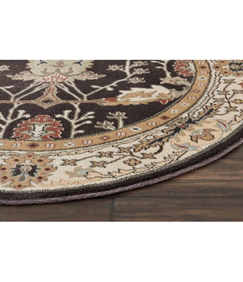 Nourison Home Walden Brown WAL04 3ft.9in. x Round Round Rug