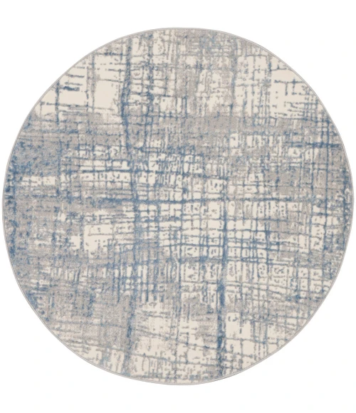 Calvin Klein Rush Area Rug CK950 Ivory Blue