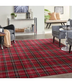 Nourison Home Grafix GRF03 Red 6 ft. X 9 ft. Area Rug