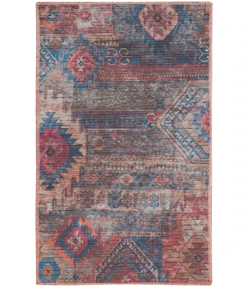 Nicole Curtis Machine Washable Series 1 Multicolor SR106 3 ft. X 5 ft. Rectangle Rug