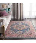 Nourison Passion Area Rug PSN20-Teal Multicolor