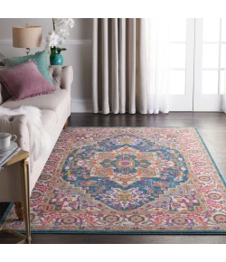 Nourison Home Passion PSN20 Teal Multicolor 3 ft. 9 in. X 5 ft. 9 in. Area Rug