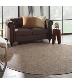 Nourison Home Positano POS01 Beige 8 ft. Round Area Rug
