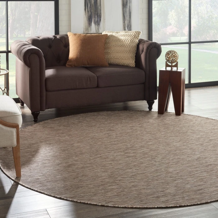 Nourison Positano Round Area Rug POS01-Beige