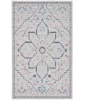 Nicole Curtis Machine Washable Series 1 Ivory Blue SR110 9 ft. 2 in. X 12 ft. Rectangle Rug