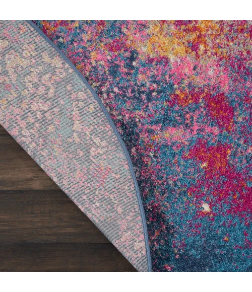 Nourison Passion Round Area Rug PSN10-Sunburst