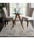 Nourison Rustic Textures Ivory Grey Blue RUS07 6 ft. X 9 ft. Rect. Rug