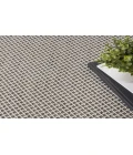 Nourison Courtyard Ivory/Charcoal COU01 5 ft. X 8 ft. Oval Rug