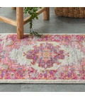 Nourison Passion Area Rug PSN03-Ivory/Fuchsia