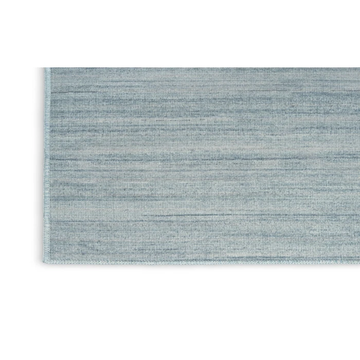 Nourison Washable Essentials Aqua WAE01 7 ft. 10 in. X 9 ft. 10 in. Rectangle Rug