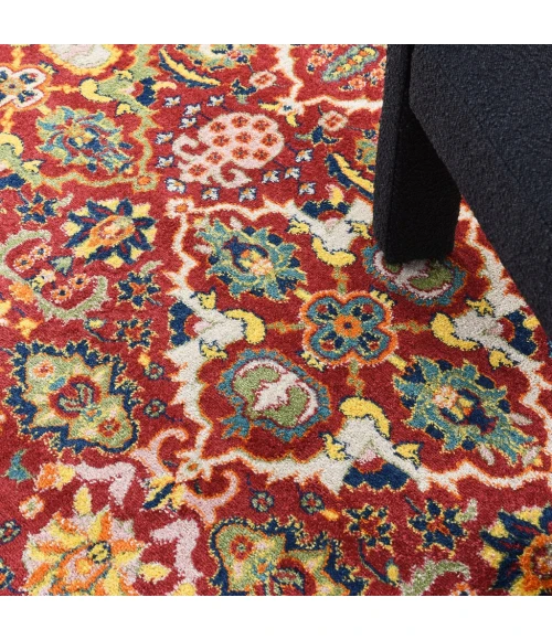 Nourison Allur Area Rug ALR03-Red Multicolor