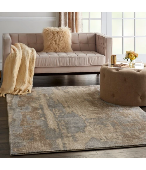 kathy ireland Home Moroccan Celebration Area Rug KI386-Grey/Beige