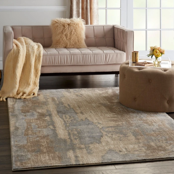 kathy ireland Home Moroccan Celebration Area Rug KI386-Grey/Beige