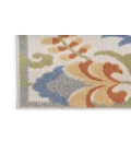 Nourison Aloha Ivory Blue ALH17 2 ft. 3 in. X 8 ft. Rectangle Rug