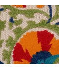 Nourison Aloha Area Rug ALH20-Red/Multicolor