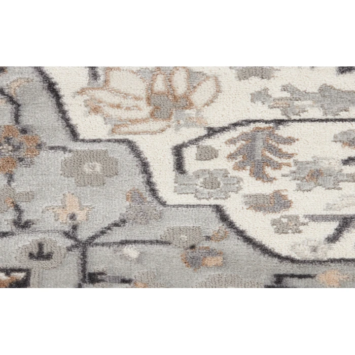 Nourison Elation Ivory Grey ETN09 6 ft. X 9 ft. Rectangle Rug