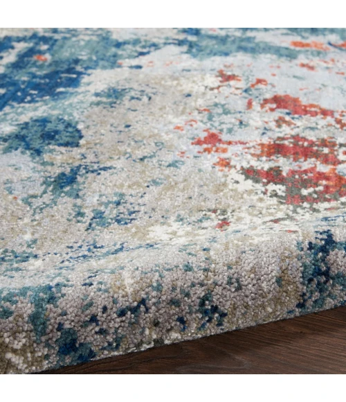 Nourison Artworks Area Rug ATW01-Navy/Brick